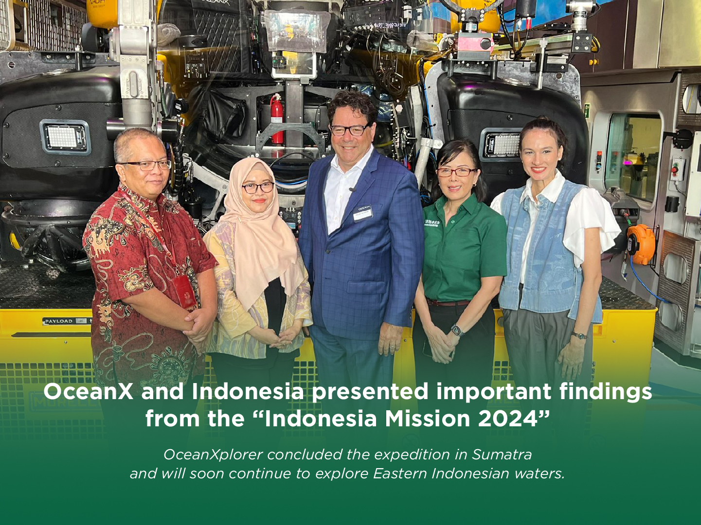 OceanX and Indonesia presented important findings from the “Indonesia Mission 2024”