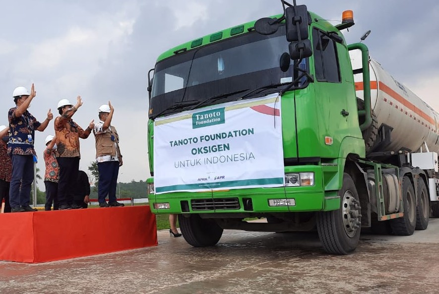 Tanoto Foundation Donates 500 Tons of Oxygen for Covid-19 Patients